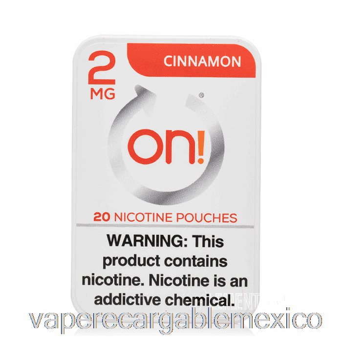 Vaporizador Recargable Encendido! Bolsas De Nicotina - Canela 2 Mg.